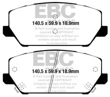 Cargar imagen en el visor de la galería, EBC Racing 19-21 Hyundai Veloster (2nd Gen) 2.0 Turbo N RP-1 Race Front Brake Pads