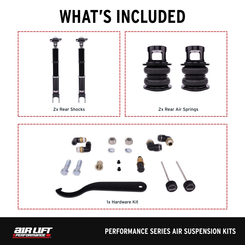 Air Lift Performance 03-06 Infiniti G35 Sedan / 03-08 Nissan 350Z Air Suspension Rear Kit