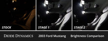 Cargar imagen en el visor de la galería, Diode Dynamics 94-04 d Mustang Interior LED Kit Cool White Stage 2