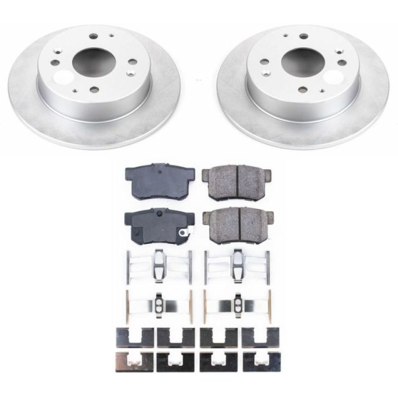 Power Stop 98-99 Acura CL Rear Z17 Evolution Geomet Coated Brake Kit