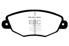 Cargar imagen en el visor de la galería, EBC 01-04 Jaguar X-Type 2.5 Yellowstuff Front Brake Pads