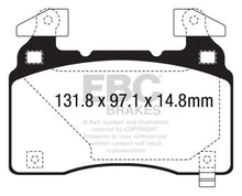 Cargar imagen en el visor de la galería, EBC 12+ Tesla Model S Electric Greenstuff Front Brake Pads