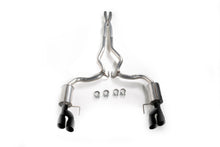 Cargar imagen en el visor de la galería, Roush 18-23 Mustang 5.0L V8 Black Tip Cat Back Exhaust Kit (Quad Tip Non-Active)