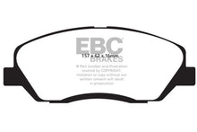 Cargar imagen en el visor de la galería, EBC 06-09 Hyundai Entourage 3.8 Yellowstuff Front Brake Pads