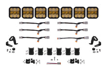 Cargar imagen en el visor de la galería, Diode Dynamics SS5 Pro Universal CrossLink 7-Pod Lightbar - Yellow Combo