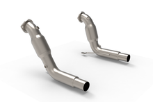 Cargar imagen en el visor de la galería, Kooks 20-24 Ford Exployer ST/Aviator 3in x 2-1/2in Stainless Steel GREEN Catted Downpipes