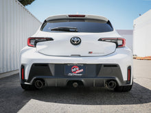 Cargar imagen en el visor de la galería, aFe 23-24 Toyota GR Corolla L3 1.6L (t) Gemini XV 3in to 2-1/2in CatBack Exhaust w/Carbon Fiber Tips