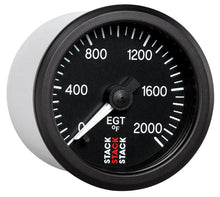 Cargar imagen en el visor de la galería, Autometer Stack 52mm 0-2000 Deg F Pro Stepper Motor Exhaust Gas Temp Gauge - Black