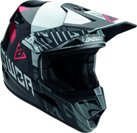 Answer AR3 Ronin Helmet Black/White/Crimson - Large