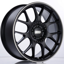 Cargar imagen en el visor de la galería, BBS CH-R 19x8.5 5x120 ET32 Satin Black Polished Rim Protector Wheel -82mm PFS/Clip Required