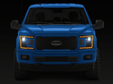 Cargar imagen en el visor de la galería, Raxiom 18-20 Ford F-150 LED Halo Surround Headlights with Amber DRL- Black Housing- Clear Lens