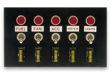 Cargar imagen en el visor de la galería, Moroso Toggle Switch Panel - Accessory - 4in x 6.75in - Five On/Off Switches