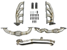 Cargar imagen en el visor de la galería, aFe Twisted Steel Headers Up-Pipes &amp; Down-Pipe 11-15 GM Diesel Trucks V8-6.6L (td) LML