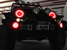 Cargar imagen en el visor de la galería, Oracle 07-17 Jeep Wrangler Surface Mount LED Headlight Halo Kit - Red