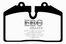 Cargar imagen en el visor de la galería, EBC 92-93 Porsche 911 (964) 3.6 Carrera RS America Redstuff Front Brake Pads