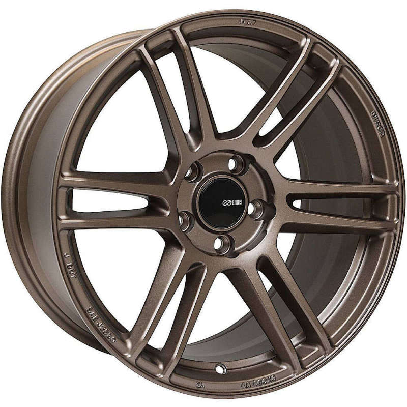 Enkei TSR-6 18x8 5x100 45mm Offset 72.6mm Bore Matte Bronze Wheel