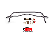 Cargar imagen en el visor de la galería, BMR 64-72 A-Body Front &amp; Rear Sway Bar Kit w/ Bushings - Black Hammertone