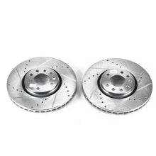 Cargar imagen en el visor de la galería, Power Stop 06-11 Saab 9-3 Front Evolution Drilled &amp; Slotted Rotors - Pair