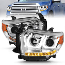 Cargar imagen en el visor de la galería, ANZO 2014-2015 Toyota Tundra Projector Headlights w/ U-Bar Chrome w/ DRL