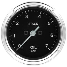Cargar imagen en el visor de la galería, Autometer Stack 52mm 0-7 Bar M10 Male Pro Stepper Motor Oil Pressure Gauge - Classic