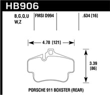 Cargar imagen en el visor de la galería, Hawk 02-10 Porsche 911 Performance Ceramic Street Rear Brake Pads