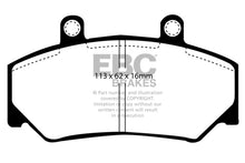 Cargar imagen en el visor de la galería, EBC 91-95 Volvo 940 (ABS) 2.3 (Bendix) Redstuff Front Brake Pads