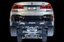 Cargar imagen en el visor de la galería, AWE Tuning 18-19 BMW M5 (F90) 4.4T AWD SwitchPath Cat-back Exhaust - Chrome Silver Tips