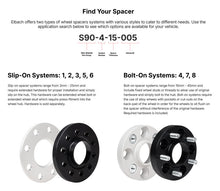Cargar imagen en el visor de la galería, Eibach 17-23 Tesla Model 3 Long Range / 20-25 Tesla Model Y Long Range Pro-Spacer 25mm - Pair (Blk)