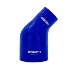 Cargar imagen en el visor de la galería, Mishimoto Silicone Reducer Coupler 45 Degree 2.5in to 4in - Blue