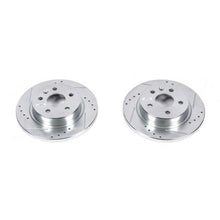 Cargar imagen en el visor de la galería, Power Stop 13-19 Buick Encore Rear Evolution Drilled &amp; Slotted Rotors - Pair