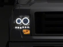 Cargar imagen en el visor de la galería, Raxiom 09-14 Ford F-150 G2 Super White LED Halo Projector Headlights- Black Housing- Clear Lens