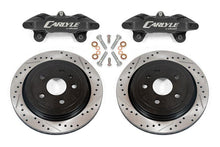 Cargar imagen en el visor de la galería, BMR Suspension 08-09 Pontiac GT Brake Kit for 15in Conversion Drilled &amp; Slotted Rotors - Black