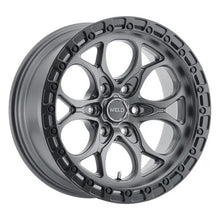 Load image into Gallery viewer, Weld 17x9 Ledge 6 6x135 ET-12 BS 4.50 Satin GUN / Satin BLK Ring 87.1