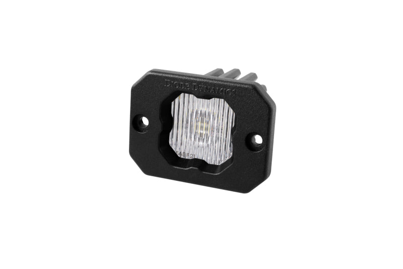 Diode Dynamics Stage Series C1 LED Pod - White SAE Fog Flush WBL Each