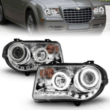 Cargar imagen en el visor de la galería, ANZO 2005-2010 Chrysler 300C Projector Headlights w/ Halo Chrome (CCFL) G2