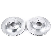 Cargar imagen en el visor de la galería, Power Stop 11-14 Chrysler 200 Front Evolution Drilled &amp; Slotted Rotors - Pair