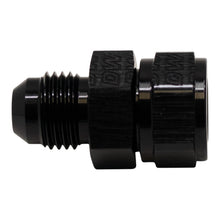 Cargar imagen en el visor de la galería, DeatschWerks 6AN Male Flare to Fuel Pump Outlet Barb Adapter - Anodized Matte Black