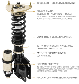 BC RACING ER Coilovers 13-25 BRZ/FRS/86 (ZC6/ZD8/ZN6/ZN8) GR86 / GT86