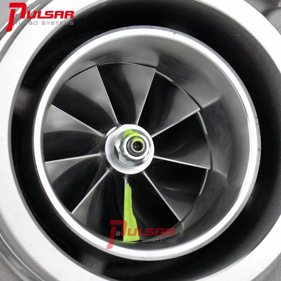 Pulsar PSR3076 GEN2 Dual Ball Bearing Billet Wheel Turbo T4 Divided 0.85 A/R - 400-750 HP