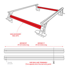 Cargar imagen en el visor de la galería, Go Rhino Universal XRS 37 3/4 Cross Rail Accessory Set - Tex. Black