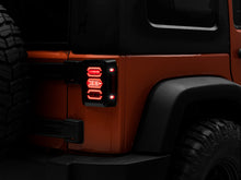 Cargar imagen en el visor de la galería, Raxiom 07-18 Jeep Wrangler JK LED Tail Lights- Black Housing (Smoked Lens)