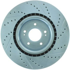 StopTech Select Sport 08-11 Mitsubishi Evo X Slotted and Drilled Right Front Rotor
