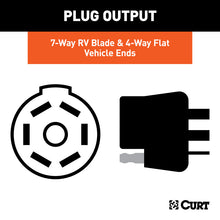 Cargar imagen en el visor de la galería, Curt Universal Dual-Output 7 &amp; 4-Way Connector (Plugs into USCAR)