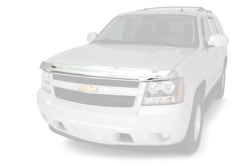 AVS 07-10 Chevy Silverado 2500 High Profile Hood Shield - Chrome