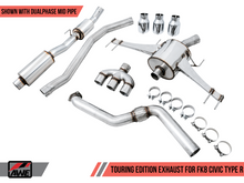 Load image into Gallery viewer, AWE Tuning 2017+ Honda Civic Type R Touring Edition Exhaust w/Front &amp; Mid Pipes - Chrome Silver Tips