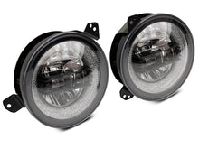 Cargar imagen en el visor de la galería, Raxiom 18-22 Jeep Wrangler JL/JT Axial 9-Inch LED Headlights w/RGB Halo- Blk Housing (Clear Lens)