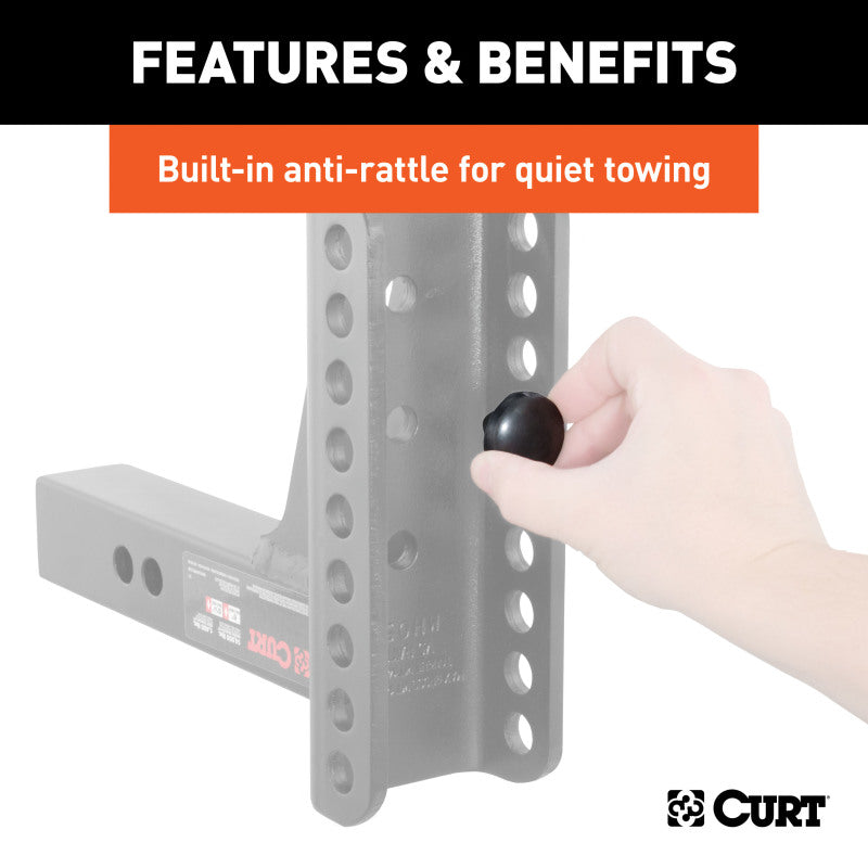 Curt Adjustable Channel Mount w/2-5/16in Ball & Pintle (2in Shank 13000lbs)