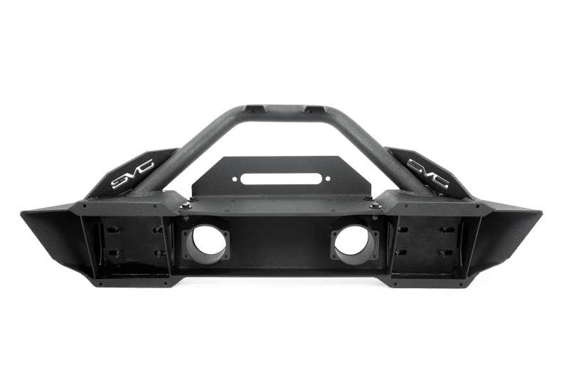 DV8 Offroad 07-18 Jeep Wrangler JK/JL FS-13 Steel Stubby Front Bumper w/ Fog Lights