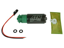 Cargar imagen en el visor de la galería, AEM 340LPH 65mm Fuel Pump Kit w/ Mounting Hooks - Ethanol Compatible