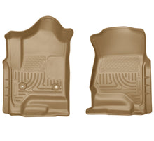 Cargar imagen en el visor de la galería, Husky Liners 14 Chevrolet Silverado 1500/GMC Sierra 1500 WeatherBeater Tan Front Floor Liners